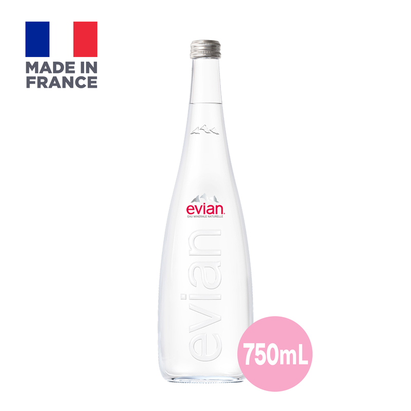 Evian Natural Mineral Water Bottle