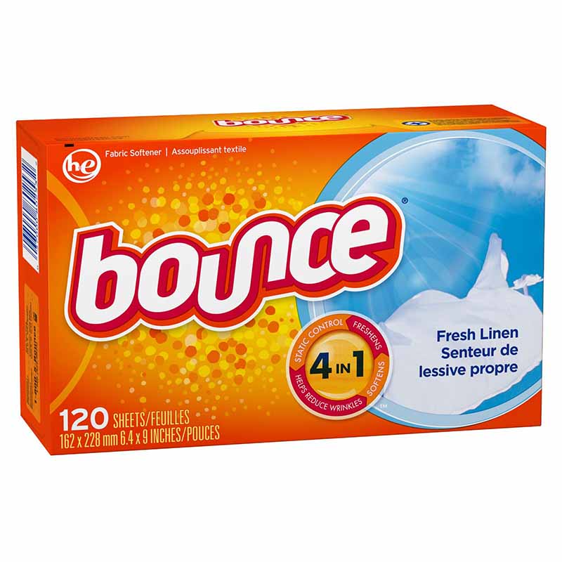 Bounce Fresh Linen Fabric Softener Sheets 120s