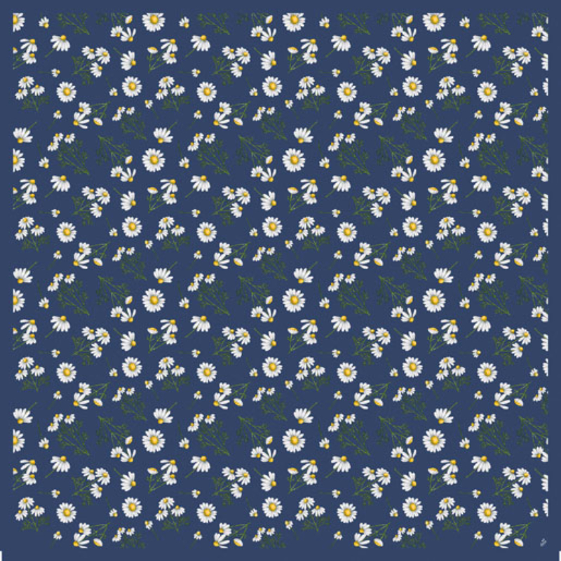 Duni Daisy Blue Dunicel Slipcover 84cm x 84cm 1s