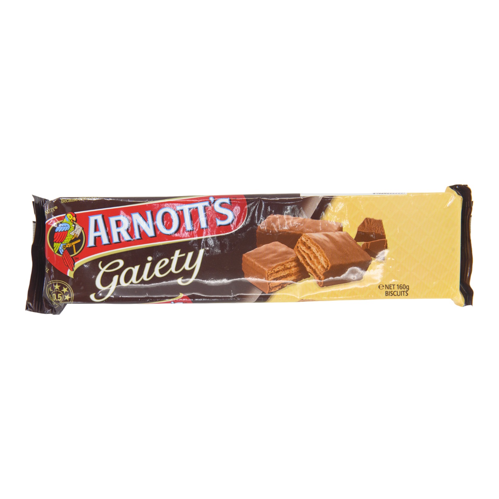 Arnott's Chocolate Gaiety Filled Biscuits 160g