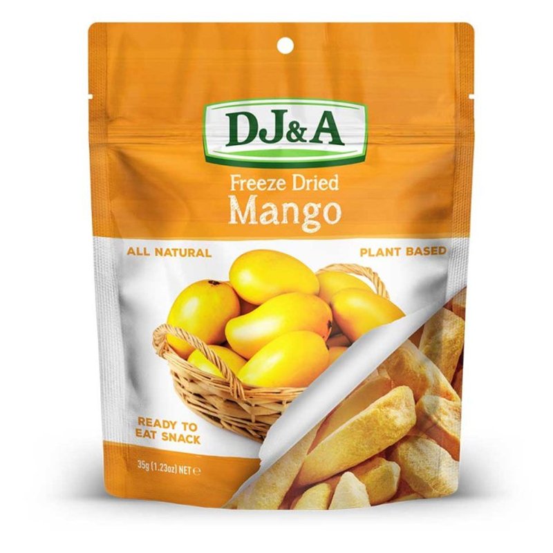 DJ&A Freeze Dried Mango Fruit Snacks