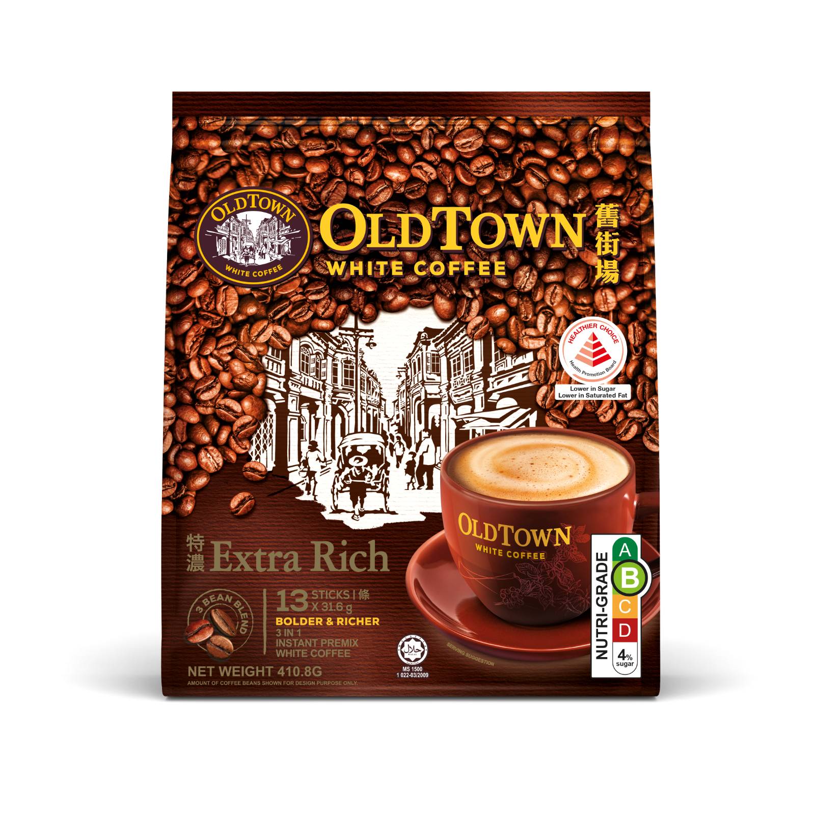 Old Town 3-in-1 Extra Rich White Coffee