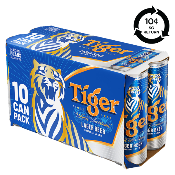 [BCRS] Tiger Original Lager Beer 10 x 320ml