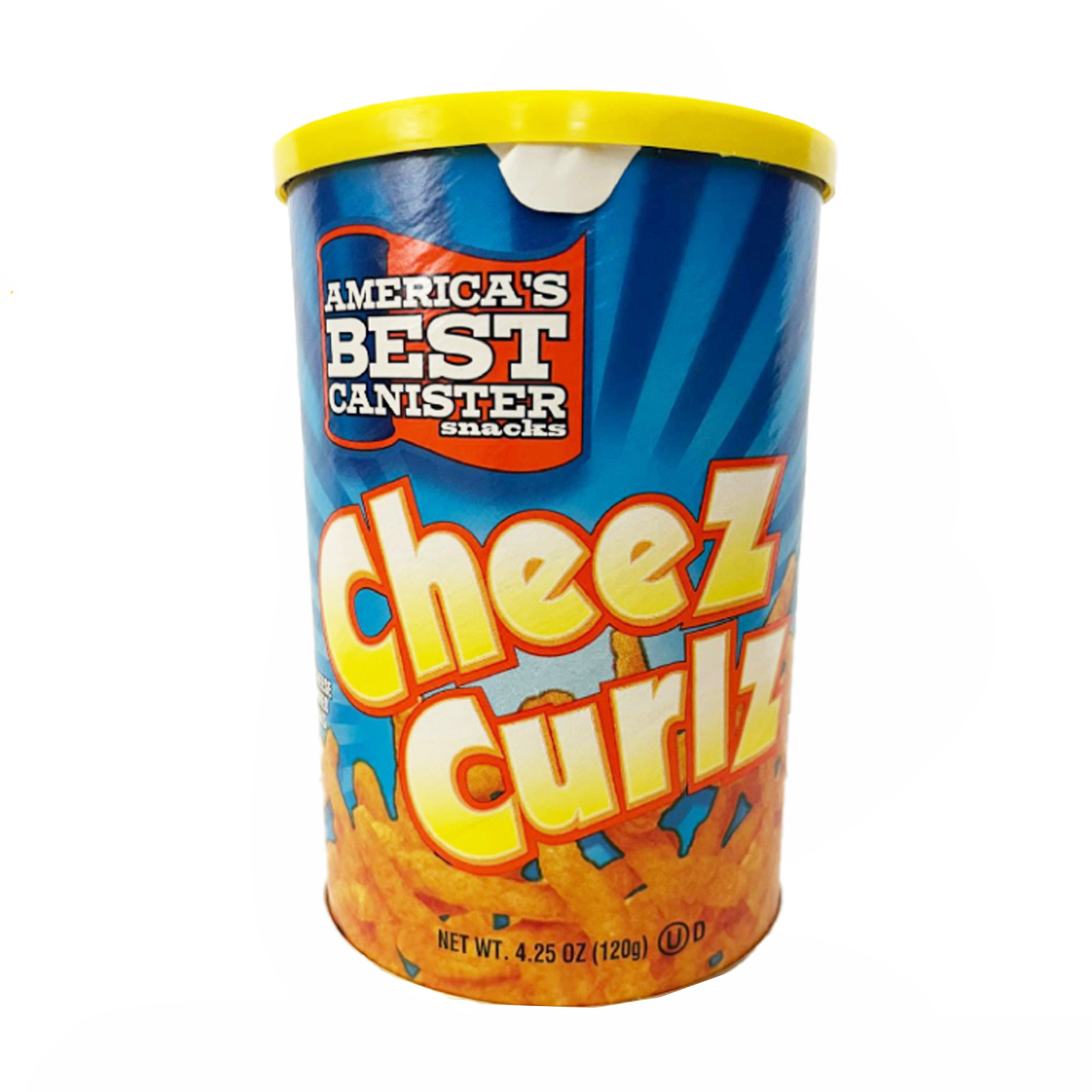 ABC America's Best Canister Cheese Curls Chips 4.25oz