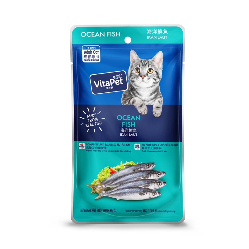 VITA PET VitaPet Adult Ocean Fish Cat Food Pouch