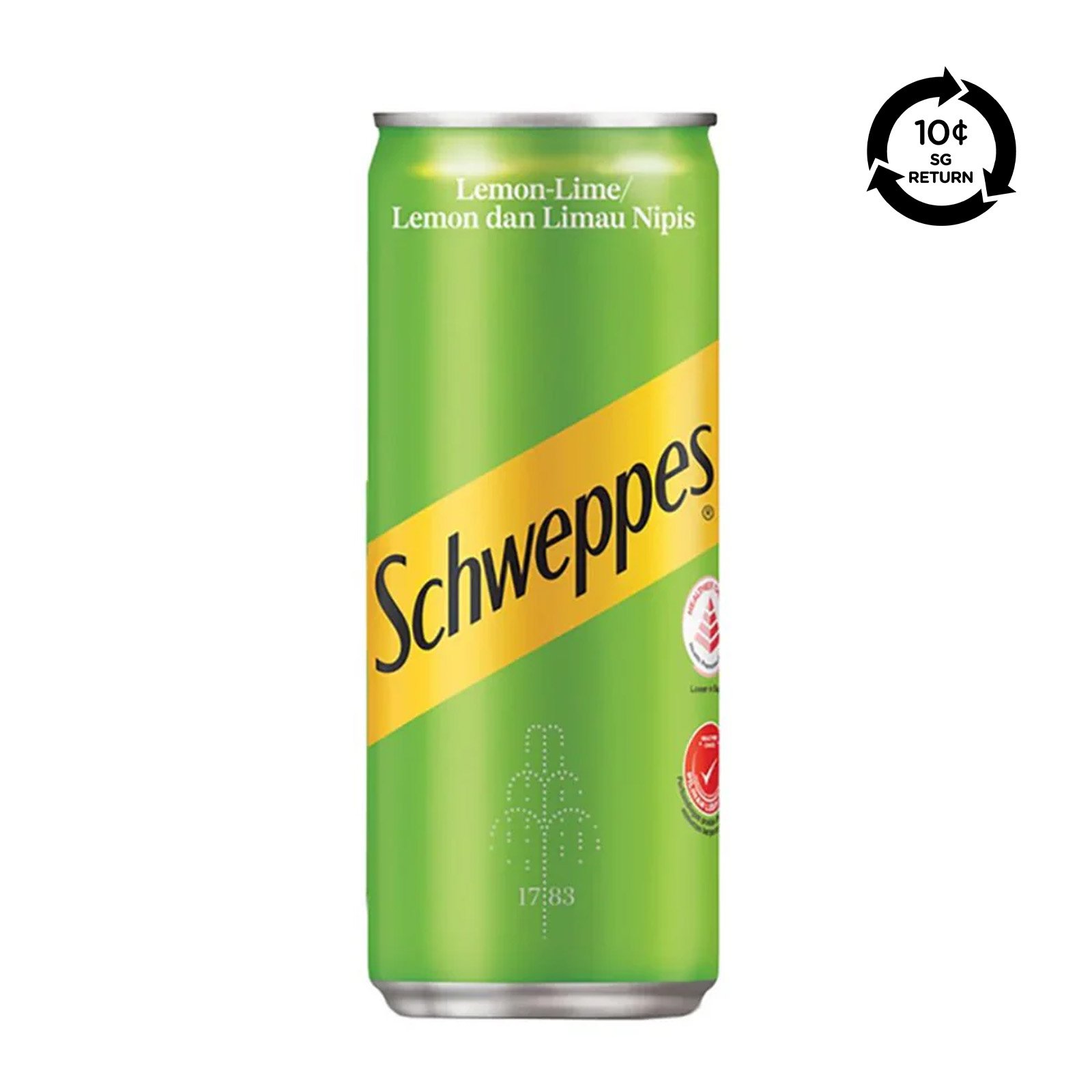 SCHWEPPES Lemon-Lime Soda Can