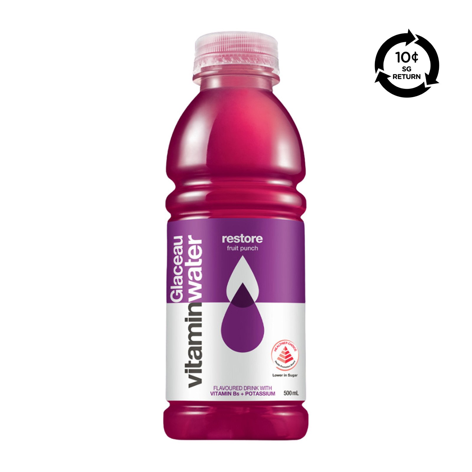 GLACEAU [Bcrs] GLACEAU Vitamin Water Restore Fruit Punch Water