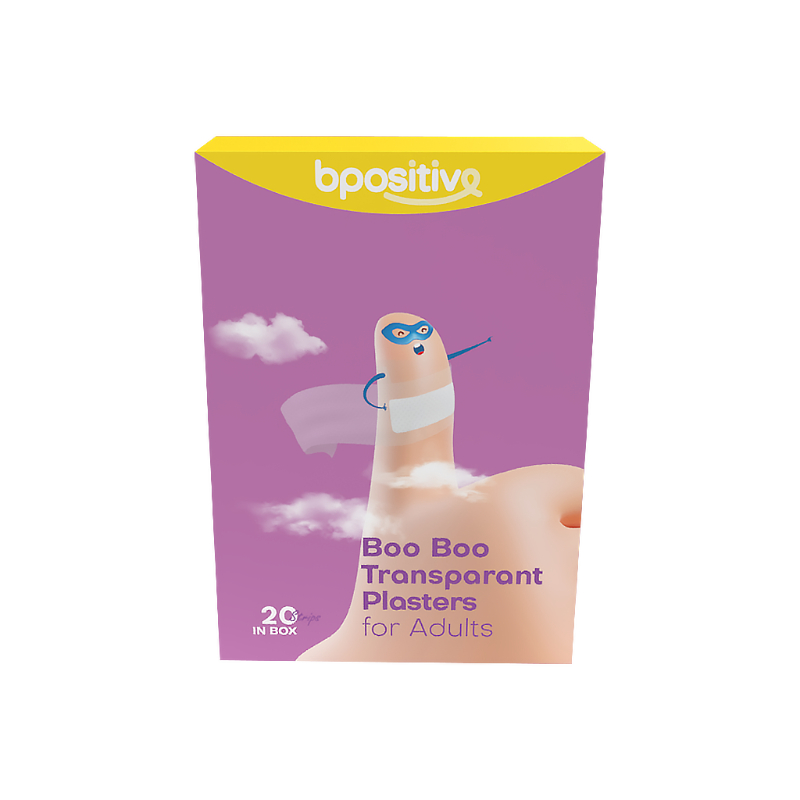Bpositive Booboo Transparent Plasters 20s