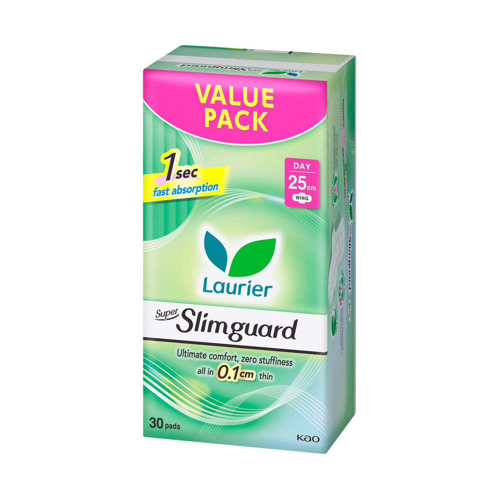 Laurier Super Slim Guard Day Jumbo Pack 25cm 30each
