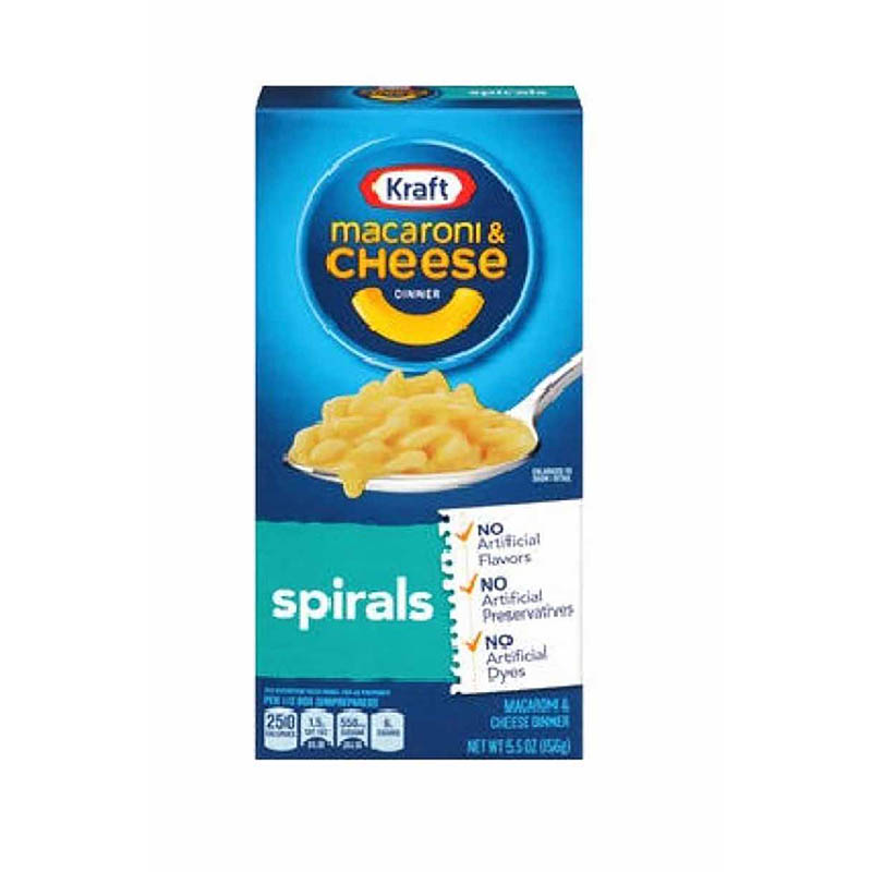 Kraft Spirals Macaroni & Cheese Instant Pasta 156g