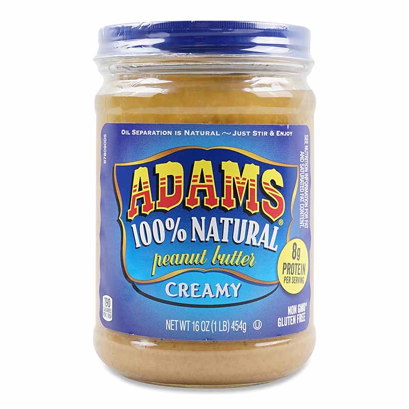 ADAM'S Natural Creamy Peanut Butter 16oz