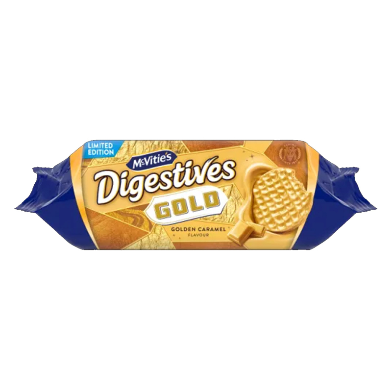 Mcvitie'S Gold Caramel Digestive Filled Biscuits