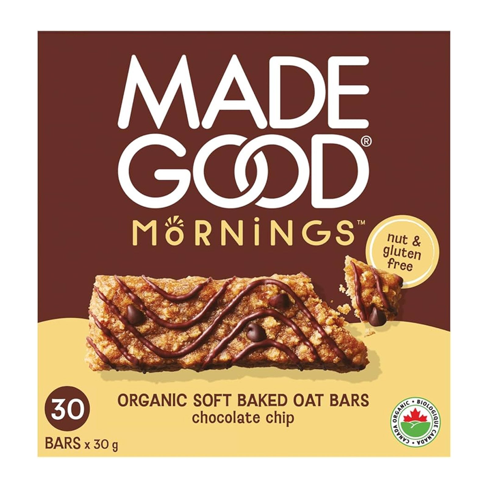 MADE GOOD Organic Chocolate Chip Soft Baked Oat Bars