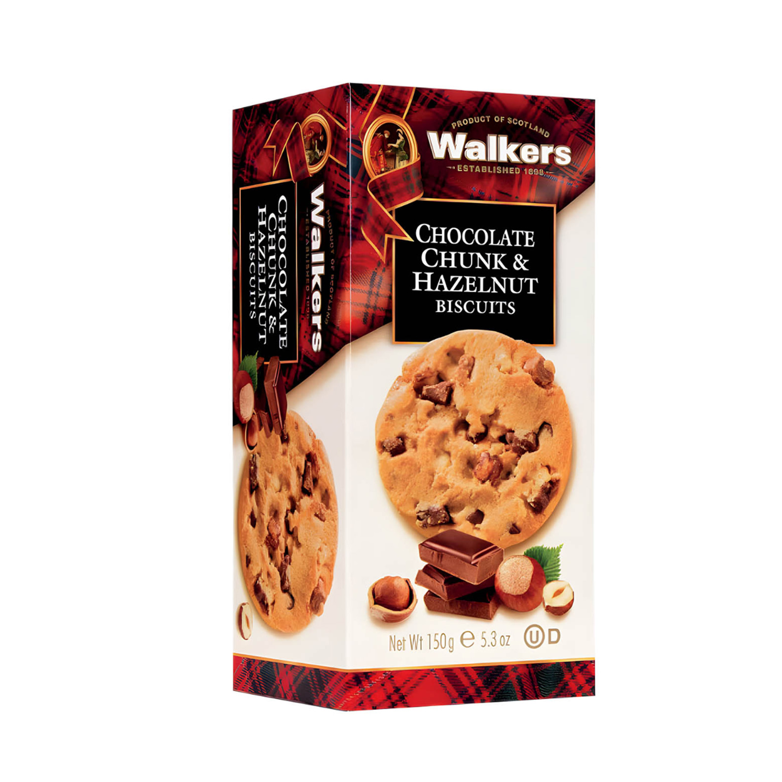 WALKERS Chocolate Chunk & Hazelnut Biscuits