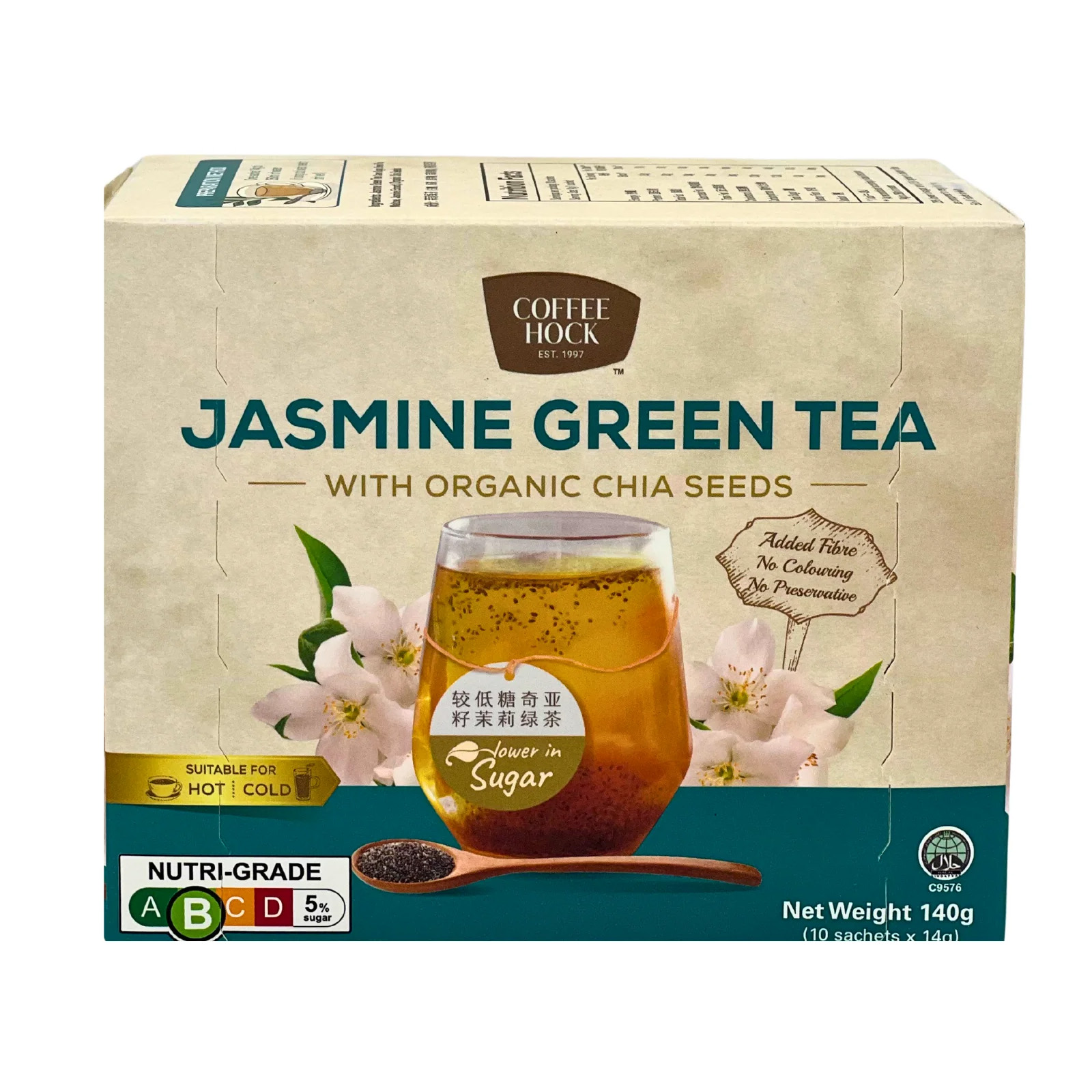 Coffee Hock Jasmine Green Tea with Chia Seeds 140g