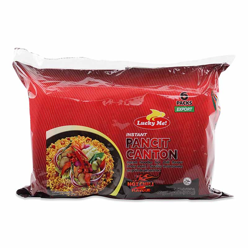 LUCKY ME! Pancit Canton Extra Hot Chilli Instant Noodles