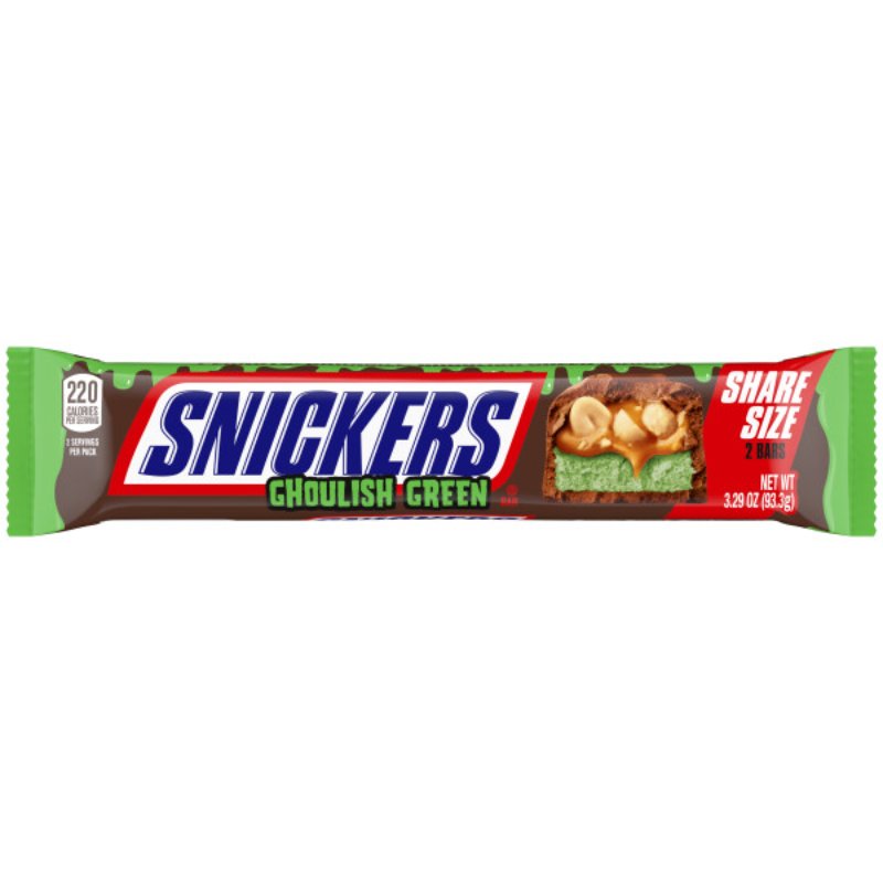 Twix Caramel Share Size Halloween Ghoulish Green 3.02oz