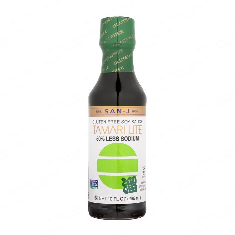 SAN-J Gluten Free Less Sodium Tamari Soy Sauce 10oz
