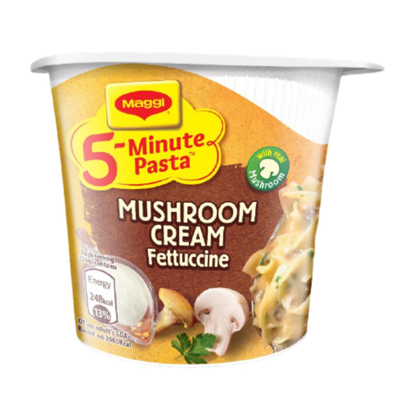 Maggi 5-Minute Mushroom Cream Cheese Fettuccine Instant Pasta