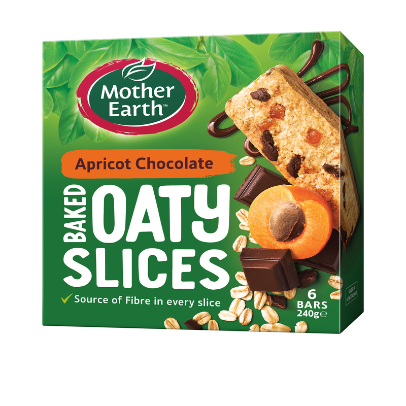 MOTHER EARTH Oaty Slice Apricot Chocolate