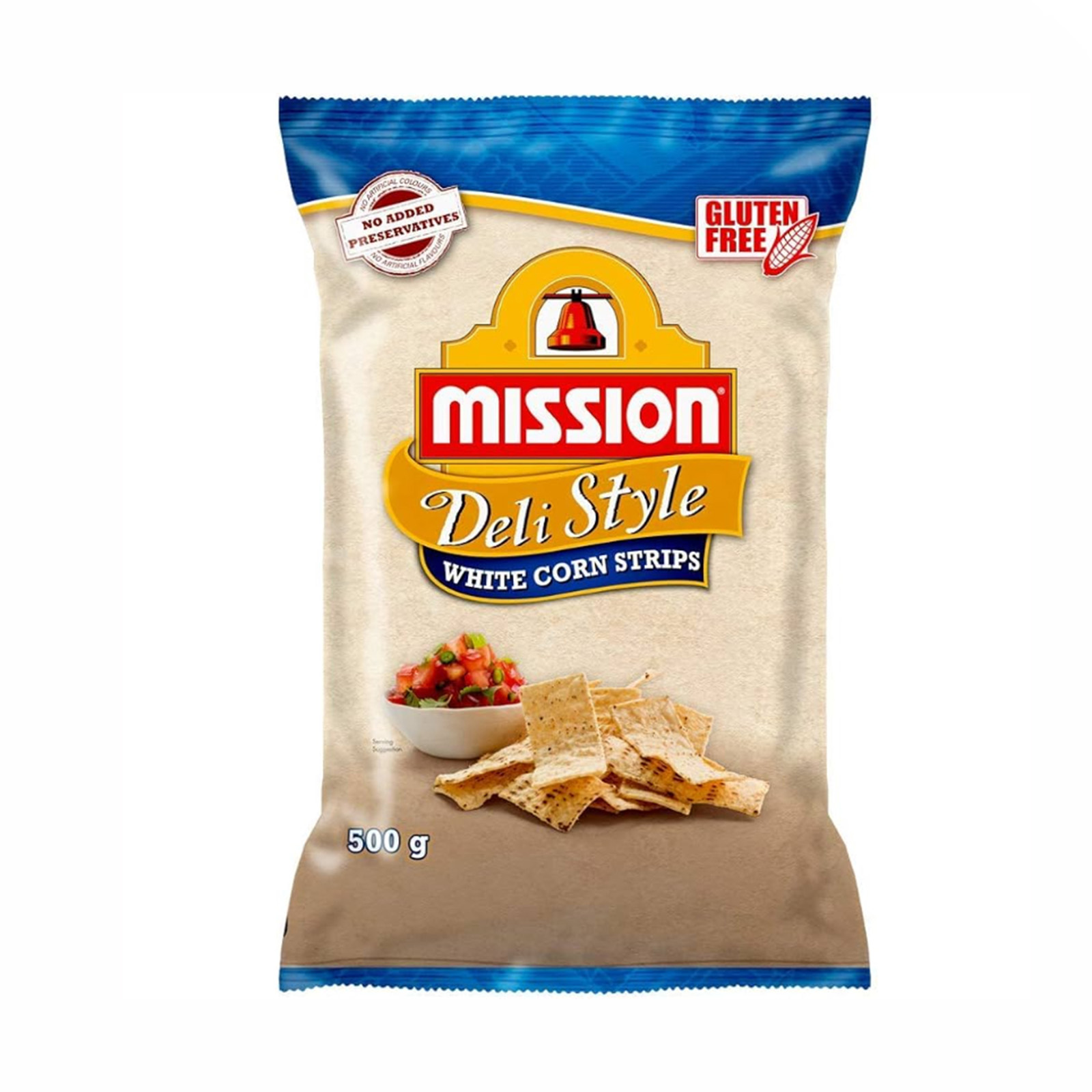 Mission Deli White Corn Strips Tortilla Chips