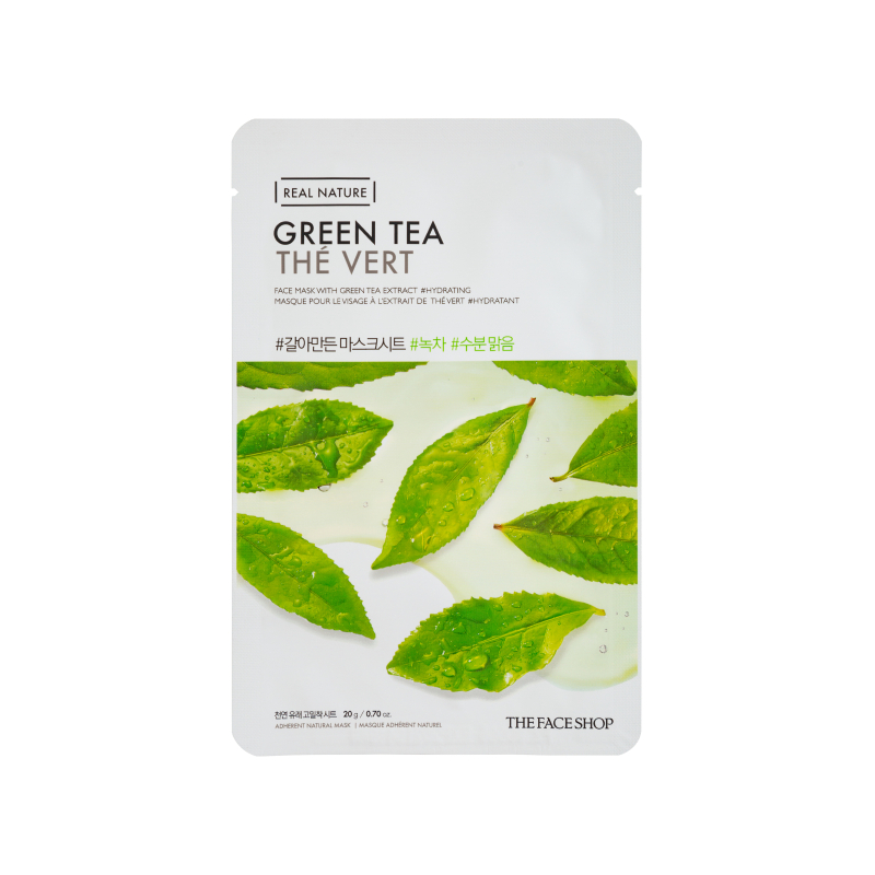 The Face Shop Real Nature Green Tea Sheet Mask 1s