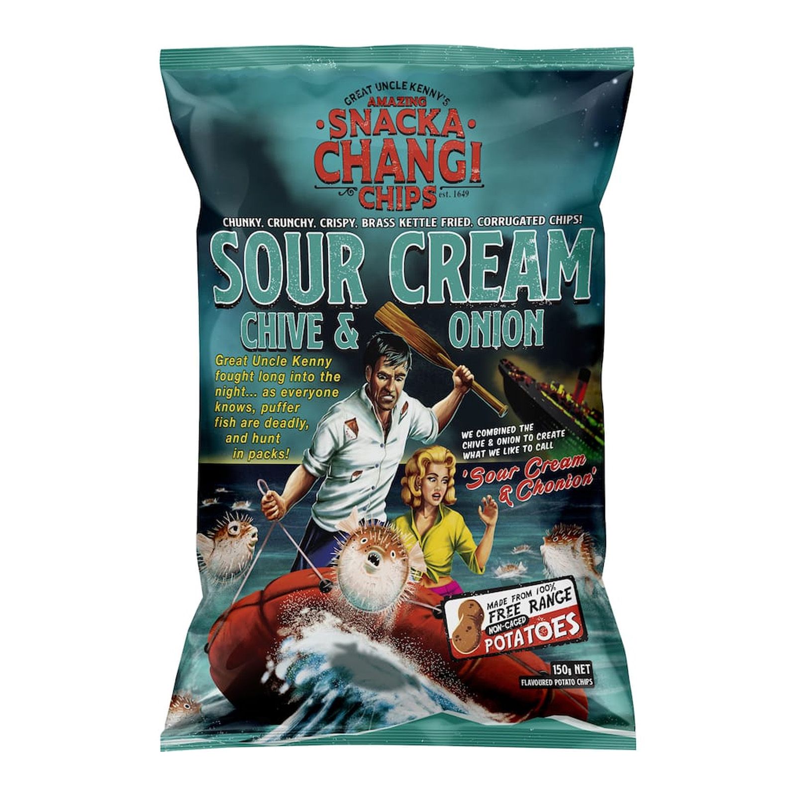 SNACKACHANGI Sour Cream & Onion Potato Chips