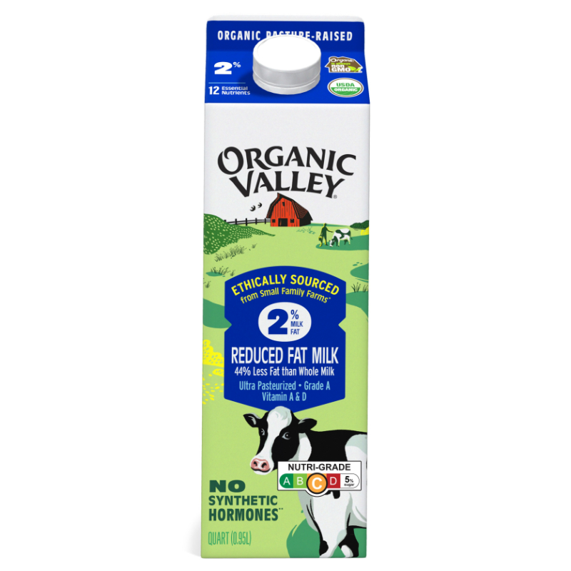 ORGANIC VALLEY Organic 2% Reduced Fat Milk