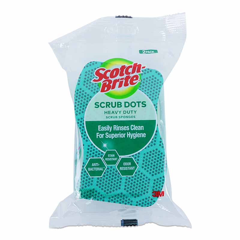 3M Scotch-Brite Heavy Duty Scrub Dots Scrub Sponges 2s
