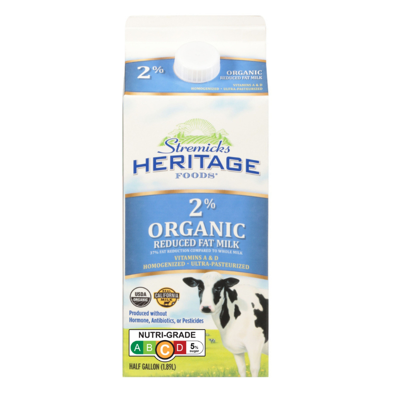 HERITAGE Organic Reduced Fat Milk