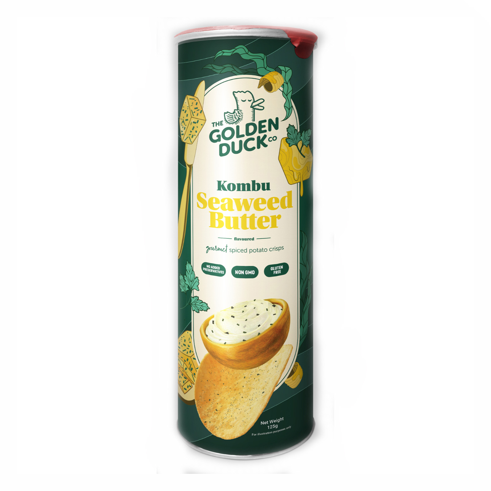 THE GOLDEN DUCK Kombu Seaweed Butter Potato Chips