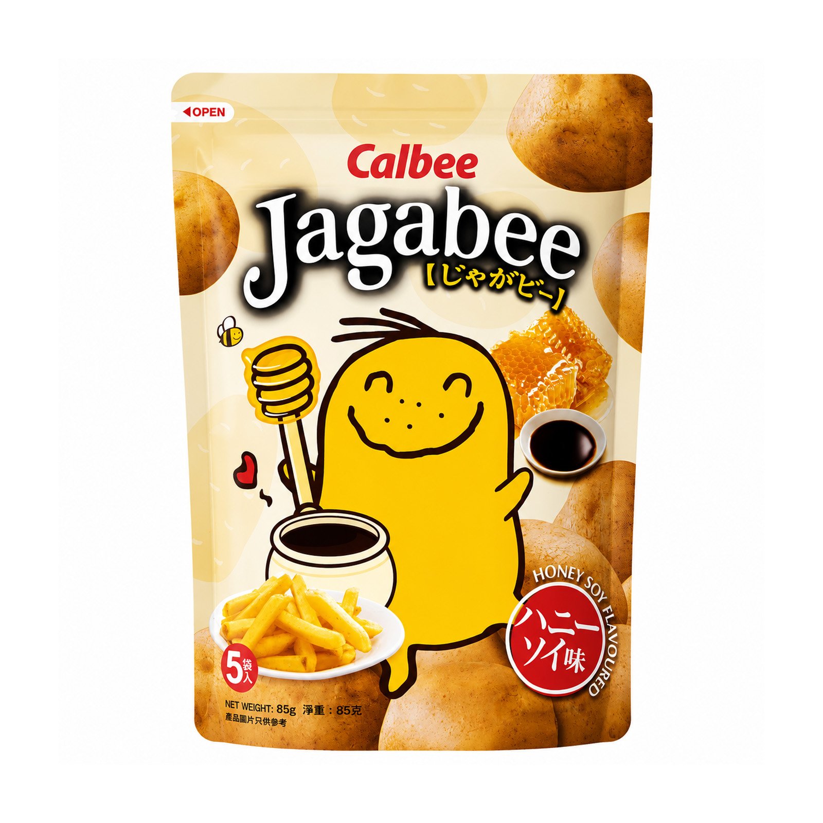 Calbee Jagabee Potato Sticks Honey Soy