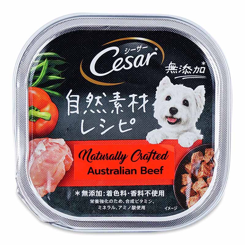Cesar Naturally Crafted Beef Dog Food Can