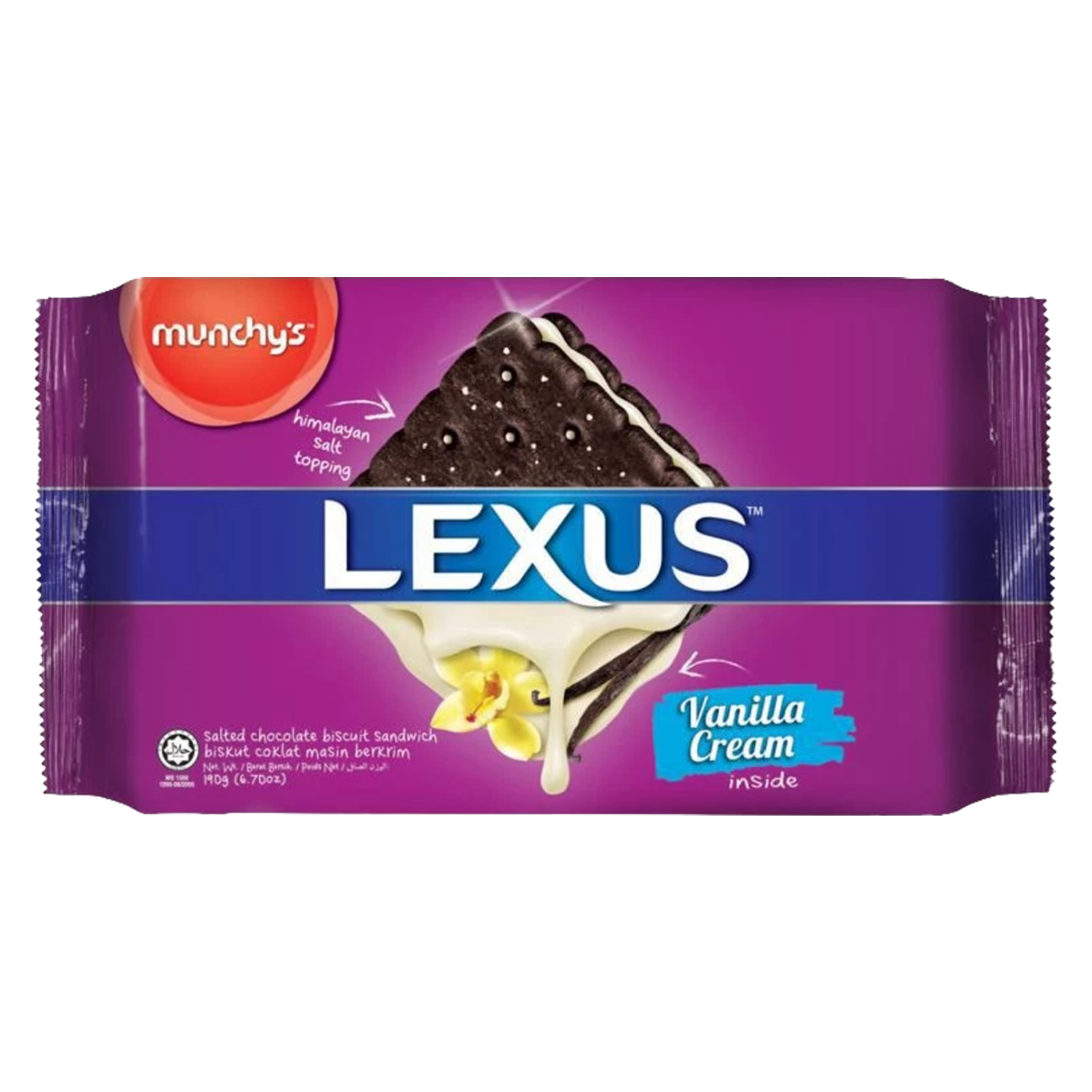 Munchy'S Lexus Salted Vanilla Sandwich Biscuits