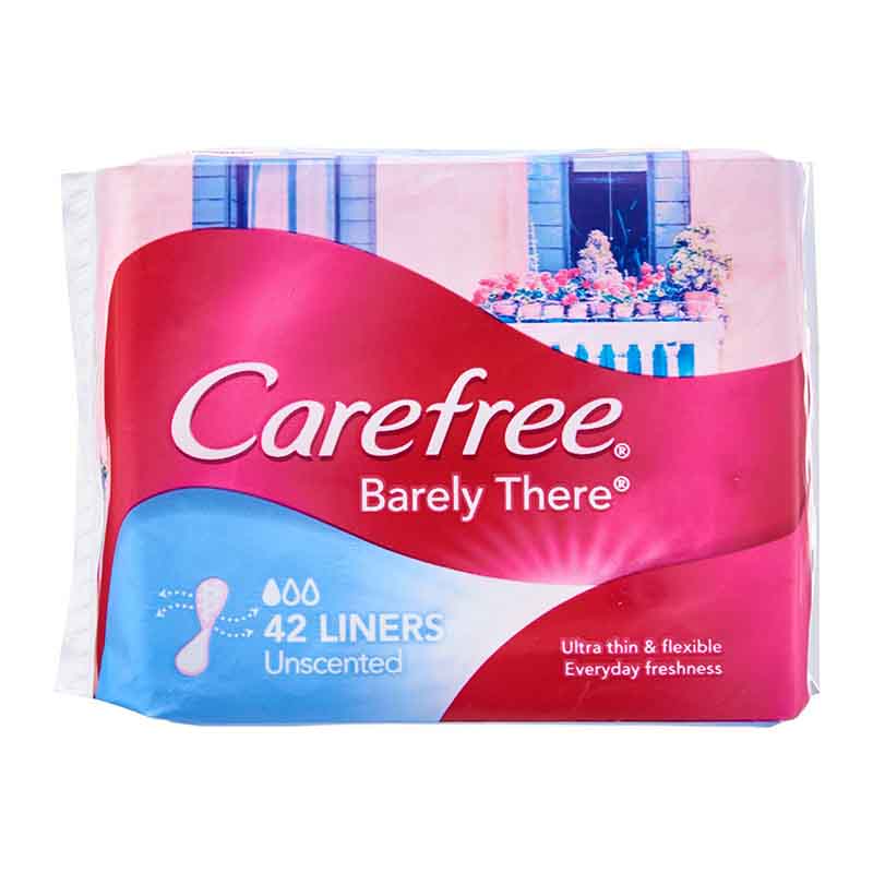 Carefree Barely There Unscented Pantyliners 42s