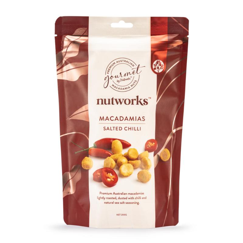 NUTWORKS Salted Chilli Macadamia Nuts