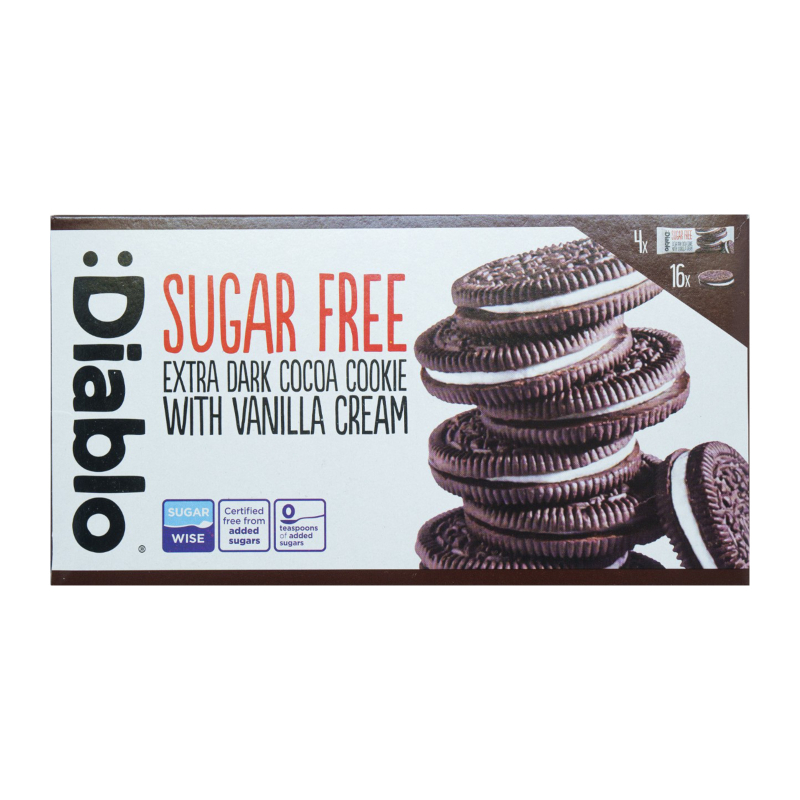 DIABLO Extra Dark Cocoa with Vanilla Cream Filled Biscuits