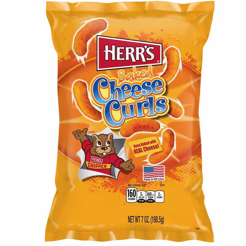 HERR'S Baked Cheese Curls 7oz