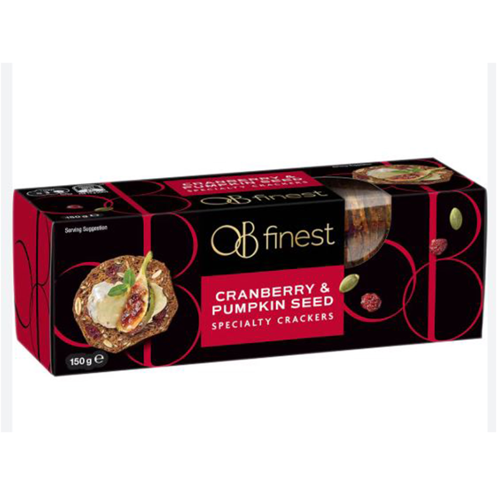 OB FINEST Cranberry & Pumpkin Specialty Crackers