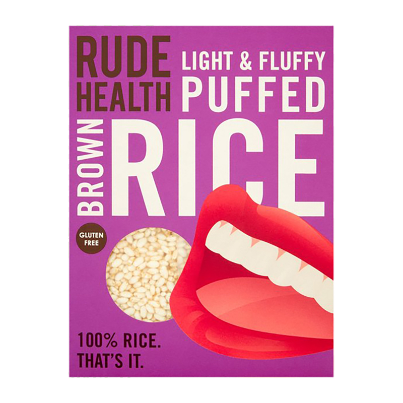 RUDE HEALTH Gluten Free Puffed Brown Rice Cereal