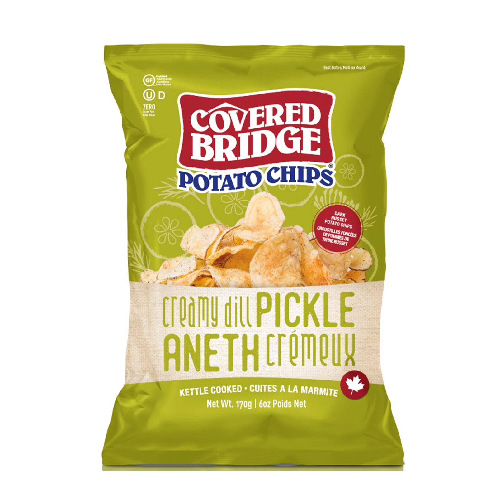 COVERED BRIDGE Creamy Dill Potato Chips
