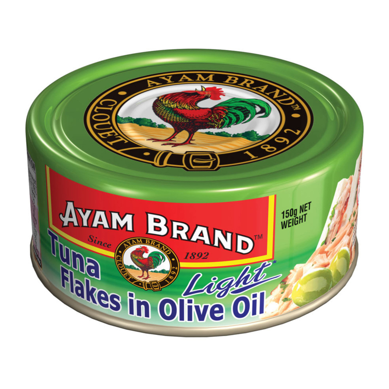 Ayam Brand Light Tuna Flakes in Olive Oil