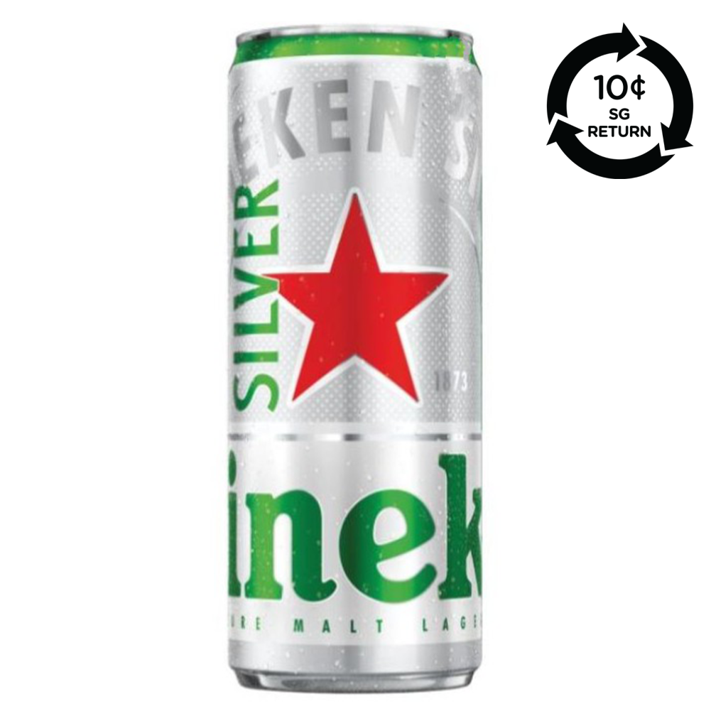 Heineken [Bcrs] Heineken Silver Pure Malt Lager Beer