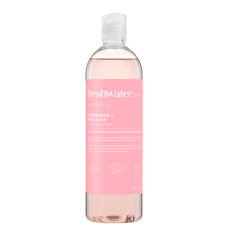 FRESHWATER Farm Rosewater & Pink Clay Cleansing Body Wash