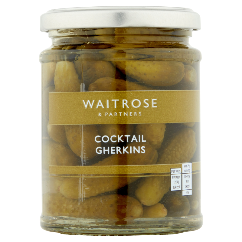 WAITROSE Cocktail Gherkins