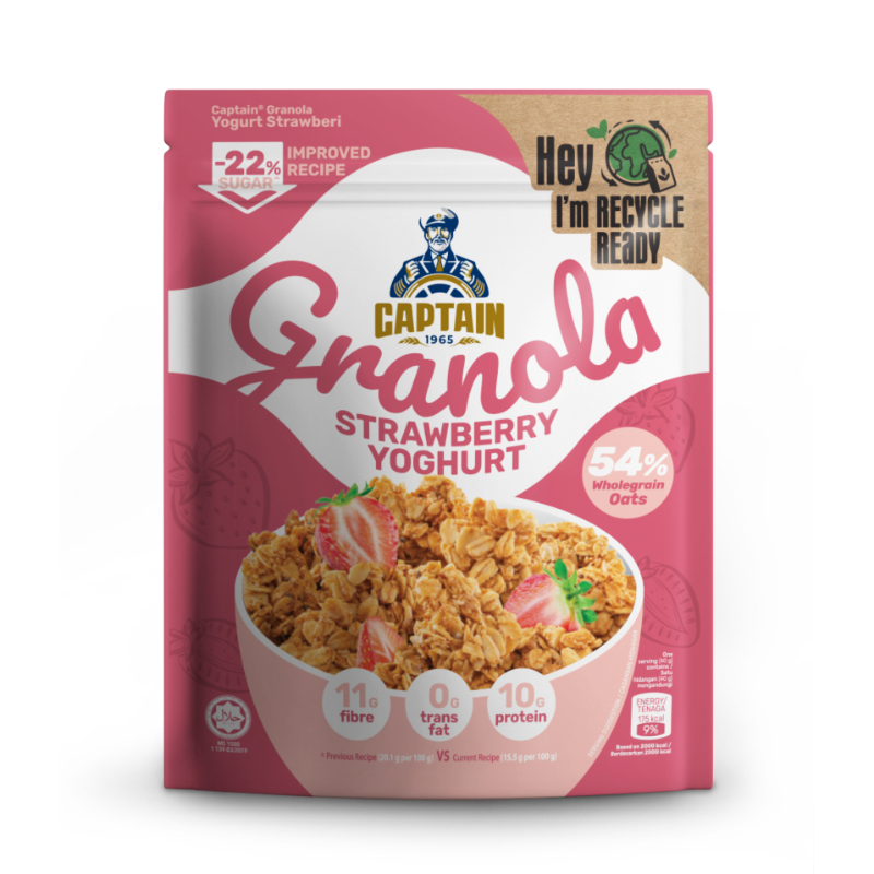 Captain Oats Strawberry Yoghurt Granola