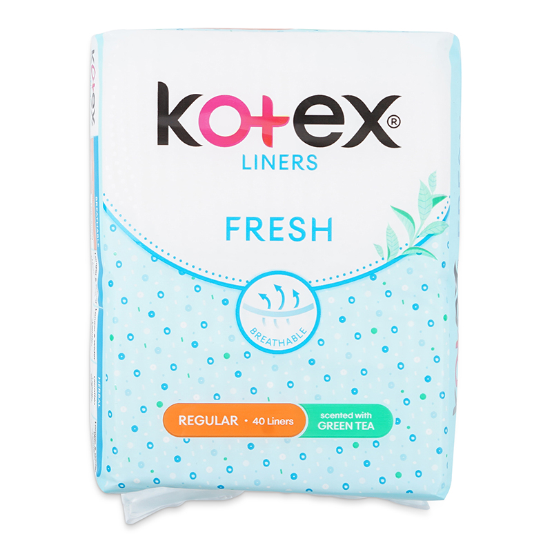 Kotex Regular Green Tea Scented Pantyliners 40s