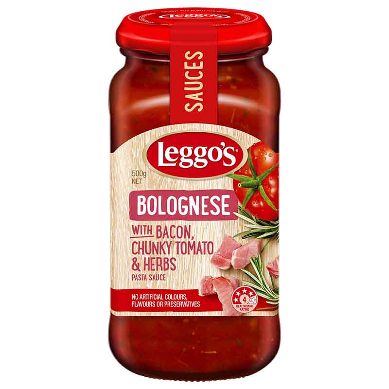 Leggo'S Bolognese With Bacon Pasta Sauce