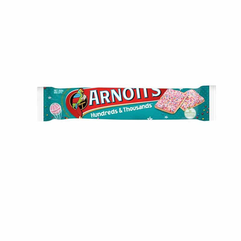 Arnott's Hundreds & Thousands Filled Biscuits 200g