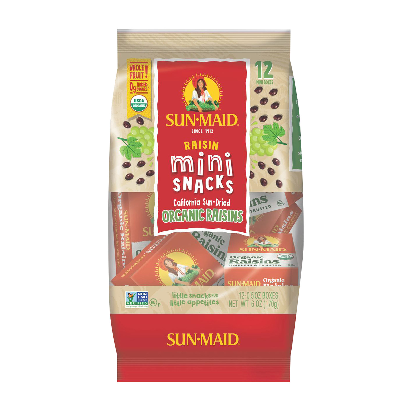 SUNMAID Organic Raisins Share Pack